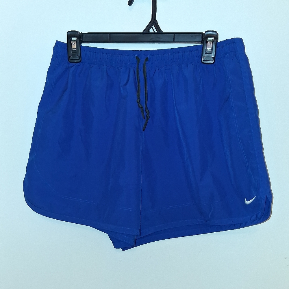 Nike Women's Blue Dri-fit Athletic Shorts, Size Medium